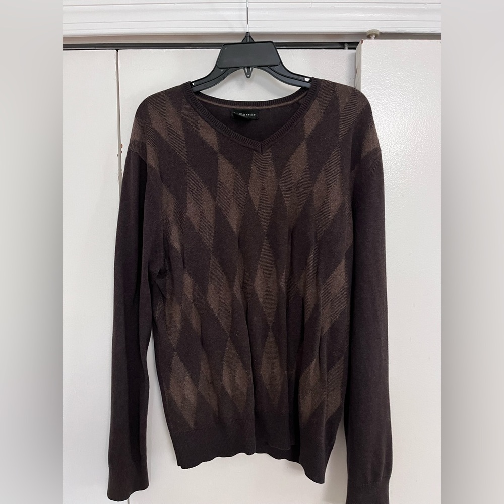 J. Ferrar Argyle Sweater